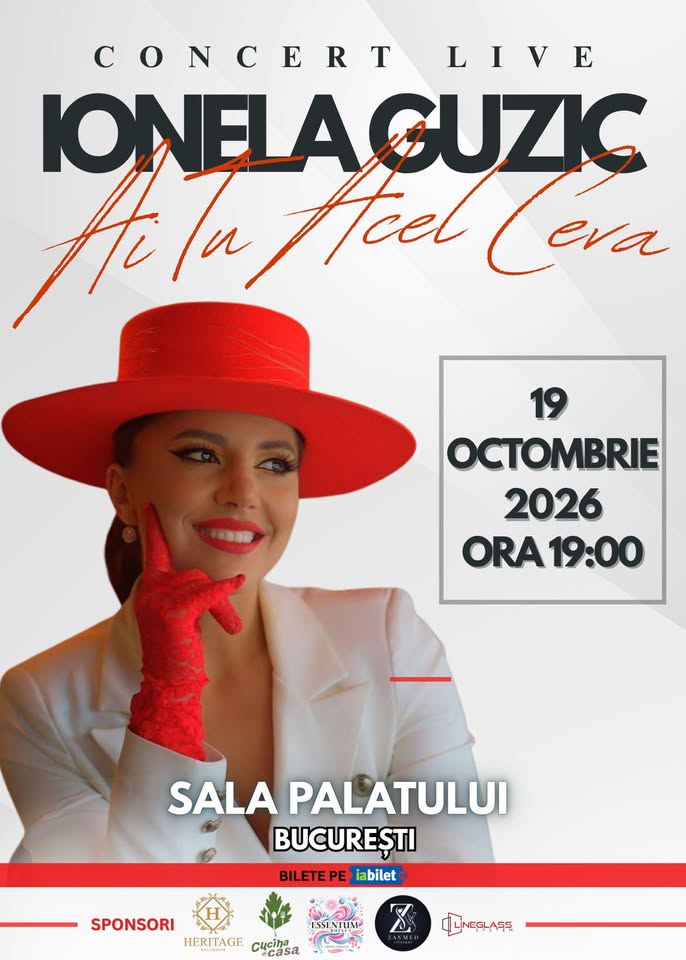 Ionela Guzic concert Sala Palatului 19 Octombrie 2026