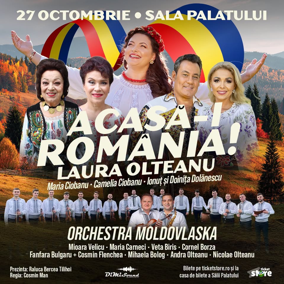 Acasa-i Romania – Spectacol – eveniment la Sala Palatului