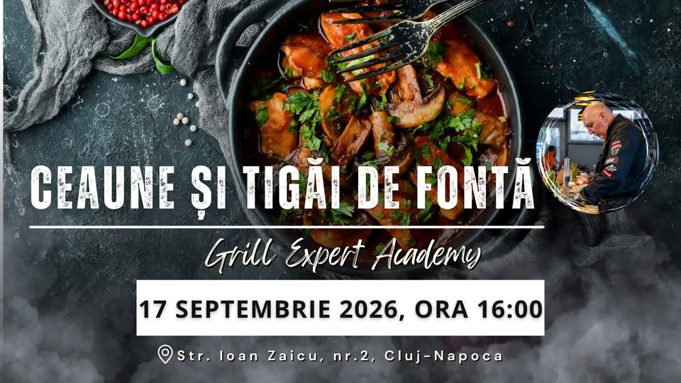 Curs Ceaune și Tigăi de fontă 2026 – Grill Expert Academy