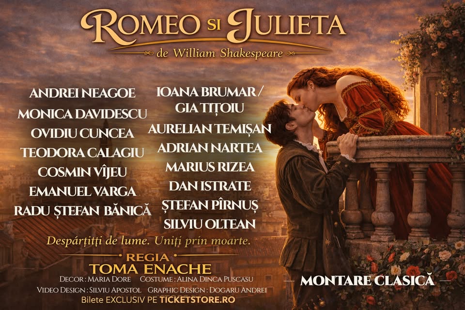 26 OCT. – ROMEO SI JULIETA – Cluj Napoca