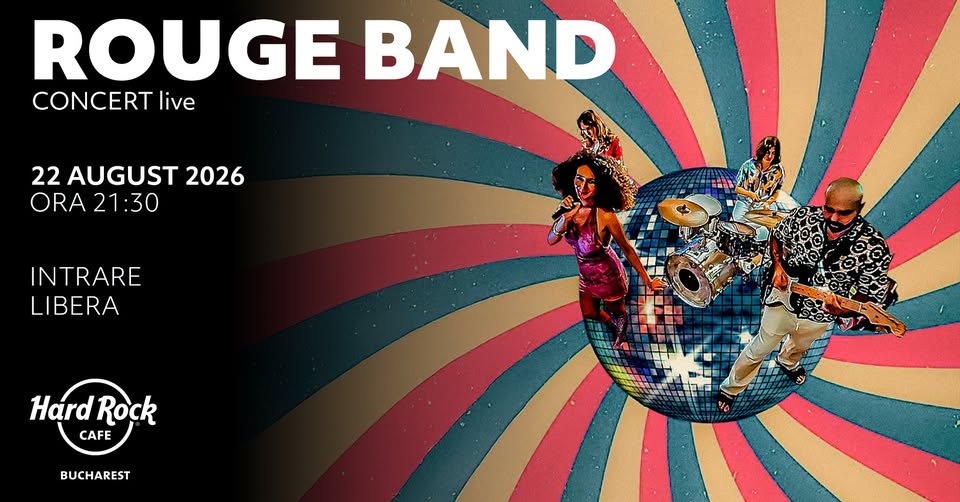 Concert ROUGE BAND pe terasă I Intrare liberă I 22 august