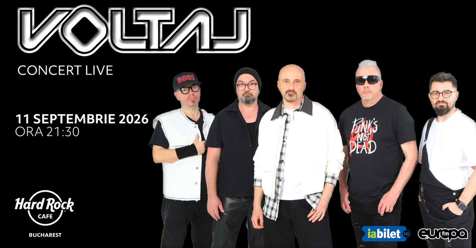 Concert Voltaj I 11 septembrie I Hard Rock Cafe