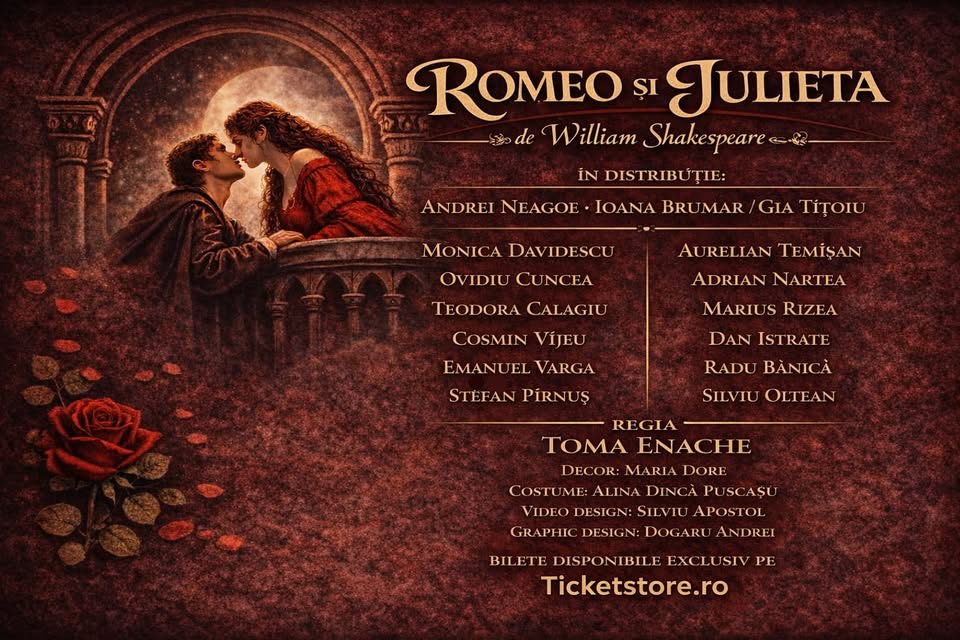 3 NOV. SIBIU – 🎭 ROMEO SI JULIETA – WILLIAM SHAKESPEARE  (montare clasica)