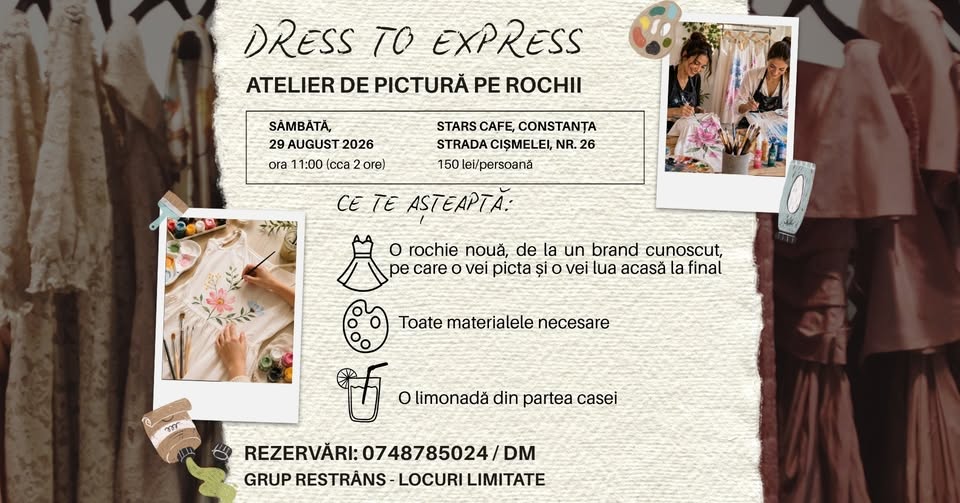 DRESS TO EXPRESS – Atelier de pictură pe rochii