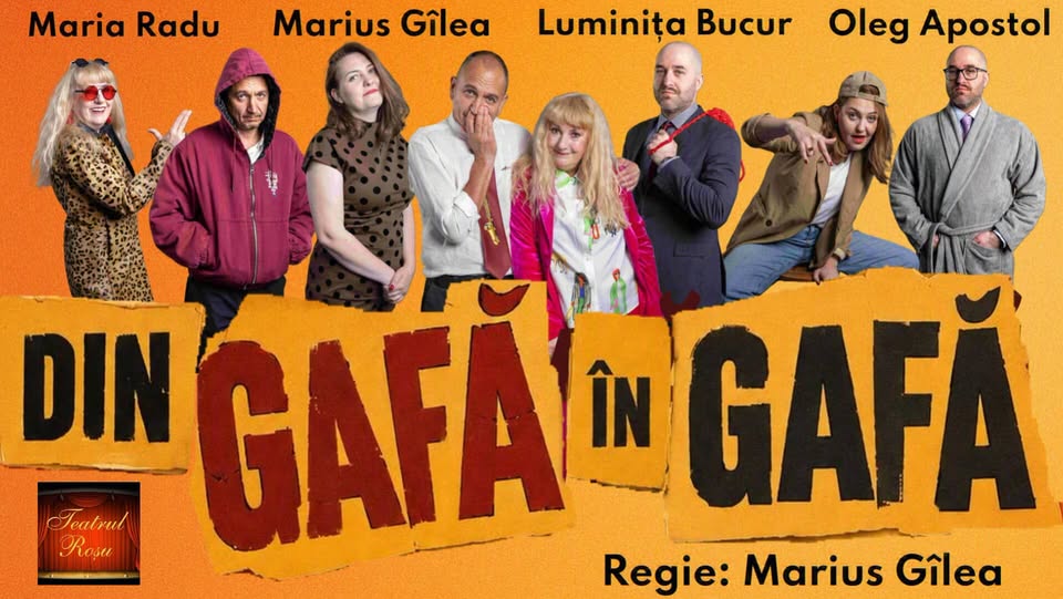 Constanța: premieră – comedie/teatru „Din gafă în gafă”
