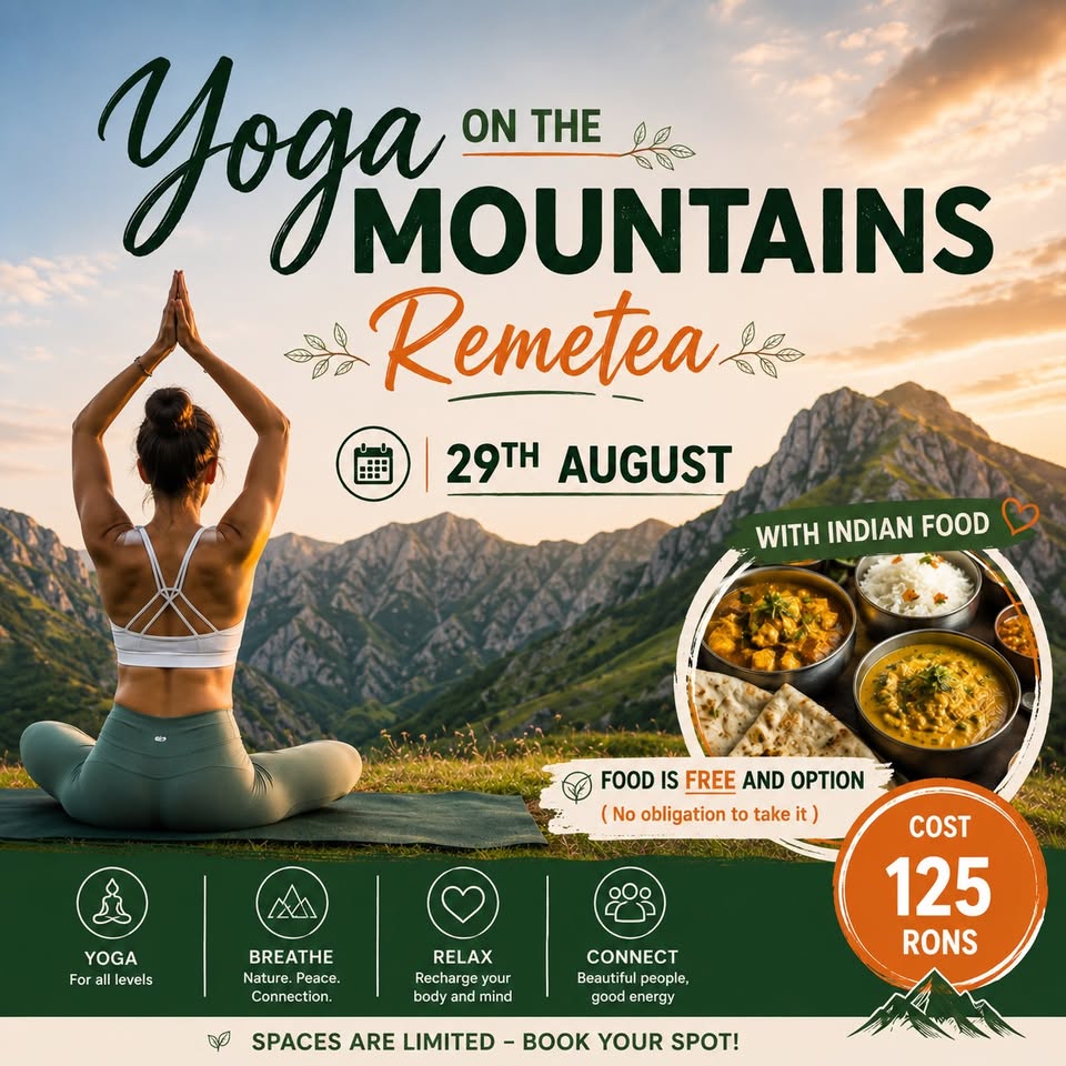 Yoga on the mountains