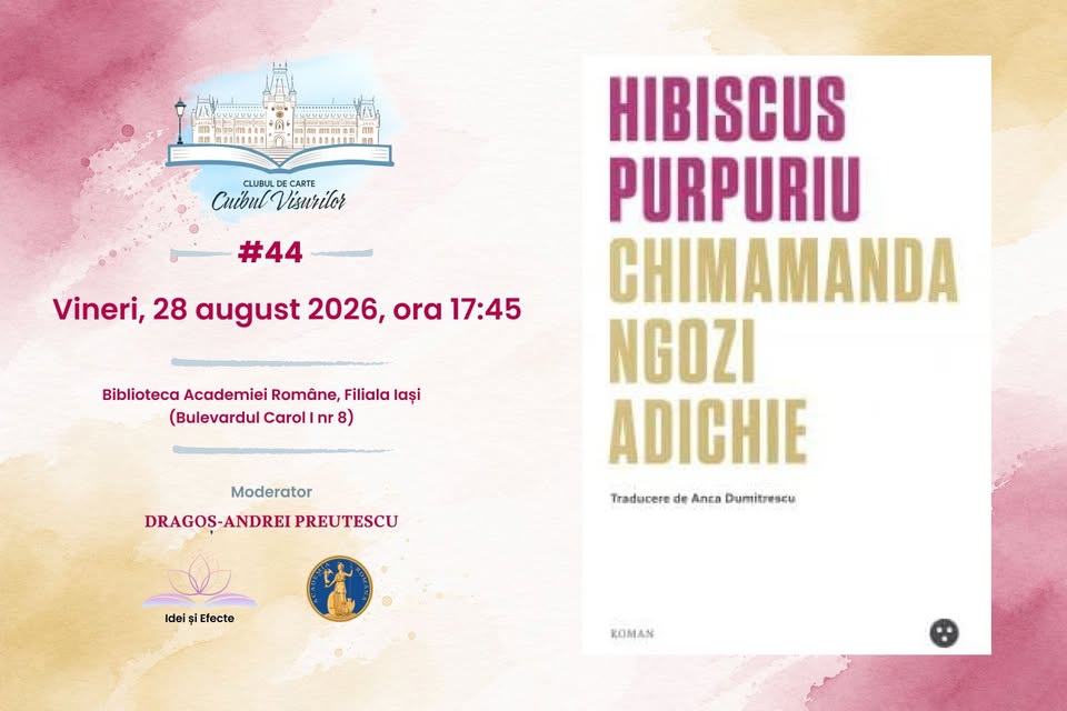 Clubul de carte „Cuibul visurilor” (#44) – „Hibiscus Purpuriu” de Chimamanda Ngozi Adichie