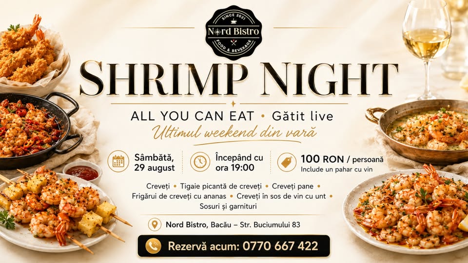 SHRIMP NIGHT | All You Can Eat • Live Cooking